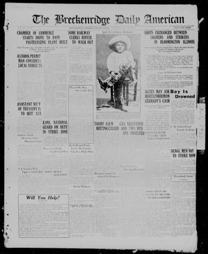 The Breckenridge Daily American (Breckenridge, Tex), Vol. 3, No. 9, Ed. 1, Tuesday, July 11, 1922