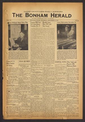 Primary view of object titled 'The Bonham Herald (Bonham, Tex.), Vol. 15, No. 36, Ed. 1 Thursday, December 11, 1941'.
