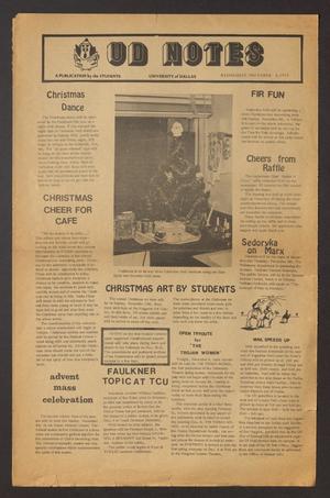 UD Notes (Irving, Tex.), Ed. 1 Wednesday, December 4, 1974