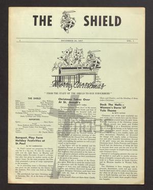 Primary view of object titled 'The Shield (Irving, Tex.), Vol. 1, No. 1, Ed. 1 Friday, December 20, 1957'.