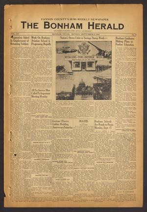 The Bonham Herald (Bonham, Tex.), Vol. 15, No. 9, Ed. 1 Monday, September 8, 1941