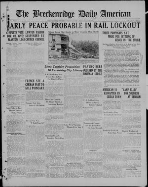 The Breckenridge Daily American (Breckenridge, Tex), Vol. 3, No. 24, Ed. 1, Friday, July 28, 1922