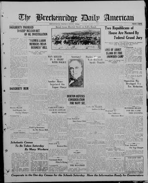 The Breckenridge Daily American (Breckenridge, Tex), Vol. 4, No. 213, Ed. 1, Friday, March 7, 1924