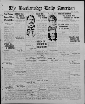 The Breckenridge Daily American (Breckenridge, Tex), Vol. 4, No. 240, Ed. 1, Tuesday, April 8, 1924
