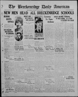 The Breckenridge Daily American (Breckenridge, Tex), Vol. 4, No. 267, Ed. 1, Friday, May 9, 1924