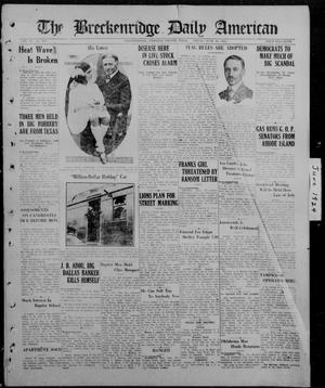 The Breckenridge Daily American (Breckenridge, Tex), Vol. 4, No. 303, Ed. 1, Friday, June 20, 1924