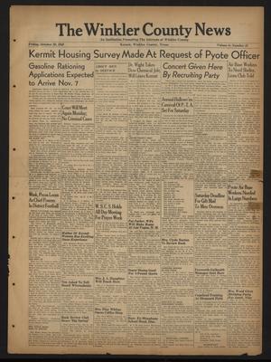 The Winkler County News (Kermit, Tex.), Vol. 6, No. 32, Ed. 1 Friday, October 30, 1942