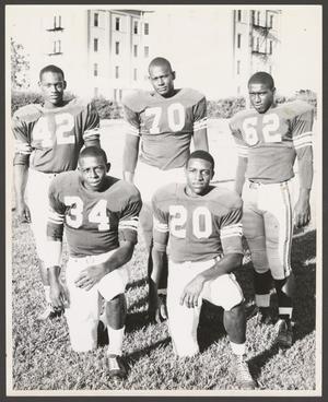 Primary view of object titled '[Wiley College Football Players]'.