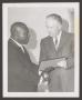 Primary view of [Charles Griffin with Mayor John Justin]