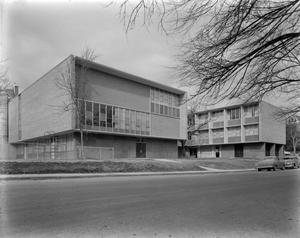 Primary view of object titled '[Modern School Building]'.
