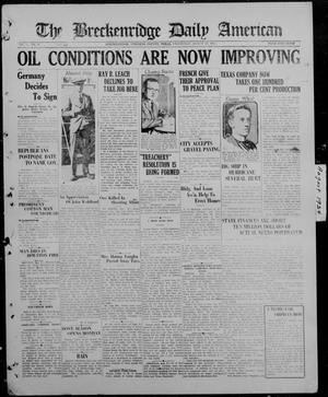 The Breckenridge Daily American (Breckenridge, Tex), Vol. 5, No. 47, Ed. 1, Wednesday, August 27, 1924