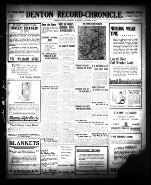 Denton Record-Chronicle. (Denton, Tex.), Vol. 28, No. 54, Ed. 1 Monday, October 15, 1917