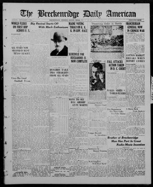 The Breckenridge Daily American (Breckenridge, Tex), Vol. 5, No. 57, Ed. 1, Monday, September 8, 1924