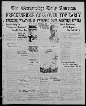 Primary view of The Breckenridge Daily American (Breckenridge, Tex), Vol. 5, No. 61, Ed. 1, Friday, September 12, 1924