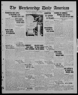 The Breckenridge Daily American (Breckenridge, Tex), Vol. 5, No. 71, Ed. 1, Wednesday, September 24, 1924