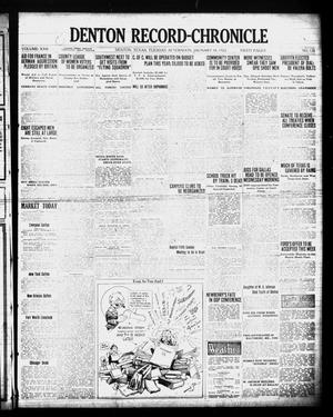 Denton Record-Chronicle (Denton, Tex.), Vol. 22, No. 128, Ed. 1 Tuesday, January 10, 1922