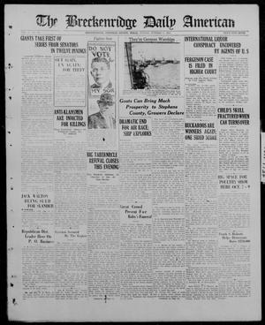 The Breckenridge Daily American (Breckenridge, Tex), Vol. 5, No. 80, Ed. 1, Sunday, October 5, 1924