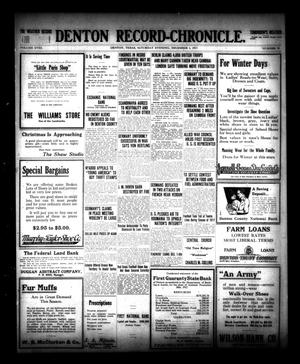Denton Record-Chronicle. (Denton, Tex.), Vol. 18, No. 95, Ed. 1 Saturday, December 1, 1917