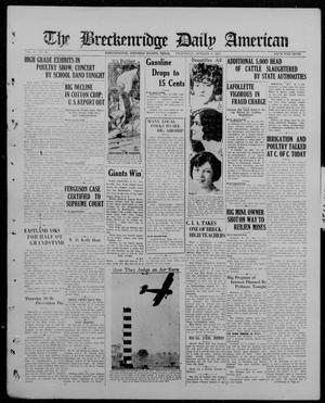 The Breckenridge Daily American (Breckenridge, Tex), Vol. 5, No. 83, Ed. 1, Wednesday, October 8, 1924