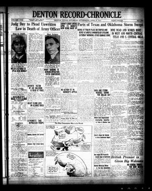 Denton Record-Chronicle (Denton, Tex.), Vol. 22, No. 204, Ed. 1 Saturday, April 8, 1922