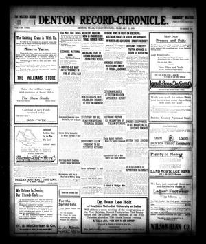 Denton Record-Chronicle. (Denton, Tex.), Vol. 18, No. 165, Ed. 1 Friday, February 22, 1918