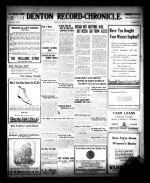 Denton Record-Chronicle. (Denton, Tex.), Vol. 18, No. 70, Ed. 1 Friday, November 2, 1917