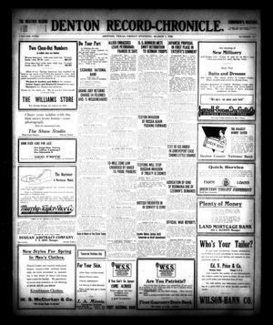 Denton Record-Chronicle. (Denton, Tex.), Vol. 18, No. 171, Ed. 1 Friday, March 1, 1918