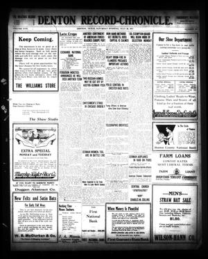 Denton Record-Chronicle. (Denton, Tex.), Vol. 27, No. 300, Ed. 1 Saturday, July 28, 1917