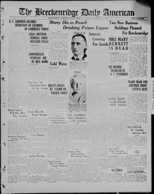 The Breckenridge Daily American (Breckenridge, Tex), Vol. 5, No. 141, Ed. 1, Tuesday, December 16, 1924