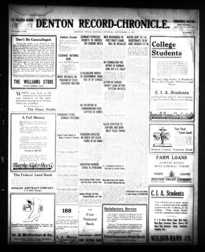 Denton Record-Chronicle. (Denton, Tex.), Vol. 28, No. 30, Ed. 1 Monday, September 17, 1917