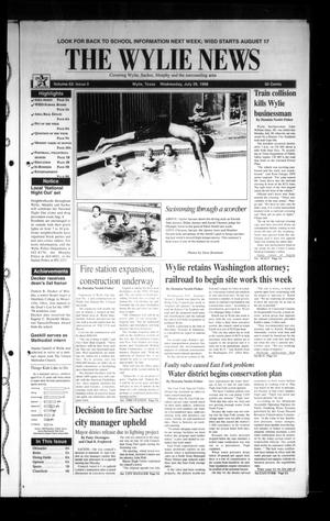 The Wylie News (Wylie, Tex.), Vol. 52, No. 9, Ed. 1 Wednesday, July 29, 1998