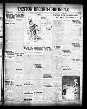 Denton Record-Chronicle (Denton, Tex.), Vol. 22, No. 49, Ed. 1 Monday, October 10, 1921