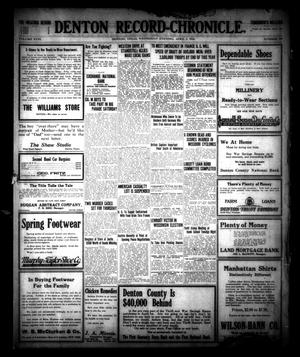 Denton Record-Chronicle. (Denton, Tex.), Vol. 18, No. 199, Ed. 1 Wednesday, April 3, 1918