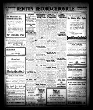 Denton Record-Chronicle. (Denton, Tex.), Vol. 18, No. 154, Ed. 1 Saturday, February 9, 1918