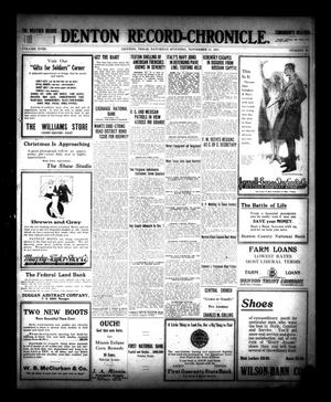 Denton Record-Chronicle. (Denton, Tex.), Vol. 18, No. 83, Ed. 1 Saturday, November 17, 1917