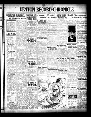Denton Record-Chronicle (Denton, Tex.), Vol. 22, No. 225, Ed. 1 Wednesday, May 3, 1922