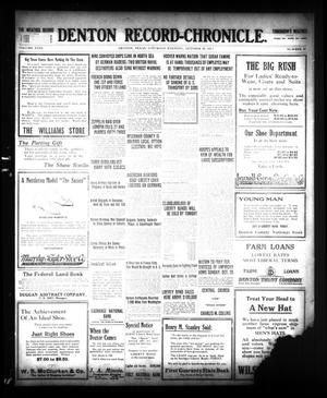 Denton Record-Chronicle. (Denton, Tex.), Vol. 28, No. 59, Ed. 1 Saturday, October 20, 1917