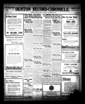 Denton Record-Chronicle. (Denton, Tex.), Vol. 18, No. 79, Ed. 1 Tuesday, November 13, 1917