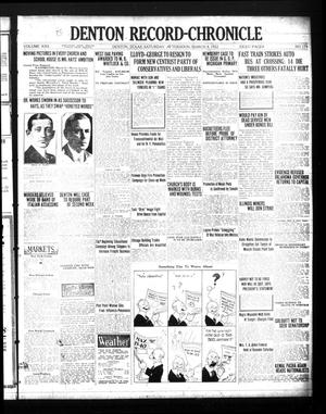 Denton Record-Chronicle (Denton, Tex.), Vol. 22, No. 174, Ed. 1 Saturday, March 4, 1922