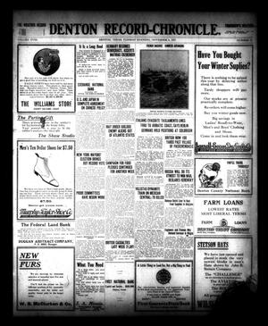Denton Record-Chronicle. (Denton, Tex.), Vol. 18, No. 73, Ed. 1 Tuesday, November 6, 1917