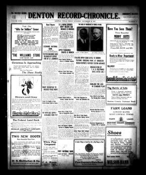 Denton Record-Chronicle. (Denton, Tex.), Vol. 18, No. 82, Ed. 1 Friday, November 16, 1917