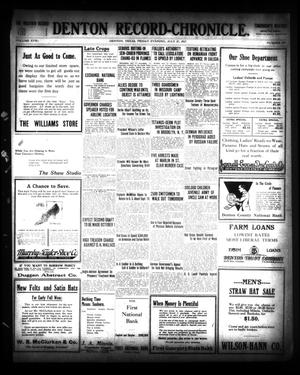 Denton Record-Chronicle. (Denton, Tex.), Vol. 27, No. 299, Ed. 1 Friday, July 27, 1917