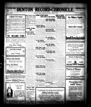Denton Record-Chronicle. (Denton, Tex.), Vol. 18, No. 210, Ed. 1 Tuesday, April 16, 1918