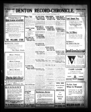 Denton Record-Chronicle. (Denton, Tex.), Vol. 28, No. 23, Ed. 1 Saturday, September 8, 1917