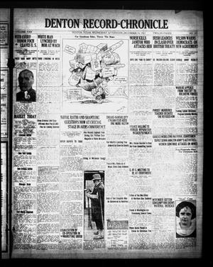 Denton Record-Chronicle (Denton, Tex.), Vol. 22, No. 105, Ed. 1 Wednesday, December 14, 1921