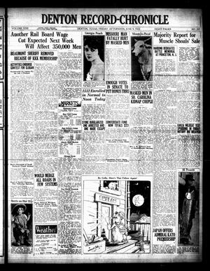 Denton Record-Chronicle (Denton, Tex.), Vol. 22, No. 257, Ed. 1 Friday, June 9, 1922