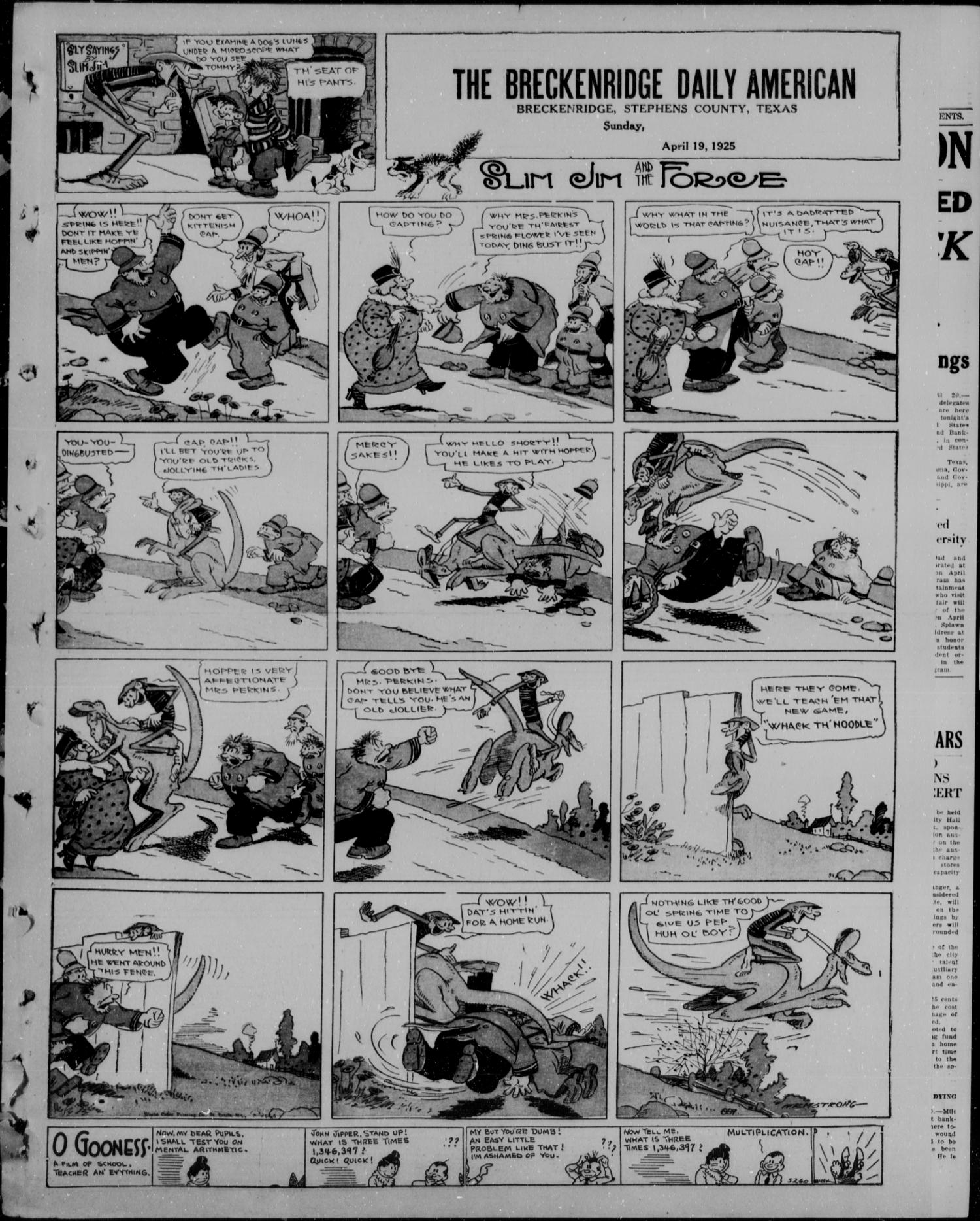 The Breckenridge Daily American (Breckenridge, Tex), Vol. 5, No. 246, Ed. 1, Sunday, April 19, 1925
                                                
                                                    [Sequence #]: 7 of 10
                                                