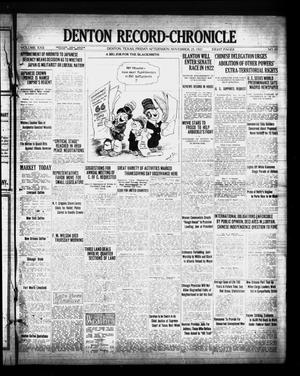 Denton Record-Chronicle (Denton, Tex.), Vol. 22, No. 89, Ed. 1 Friday, November 25, 1921
