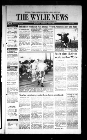 The Wylie News (Wylie, Tex.), Vol. 51, No. 46, Ed. 1 Wednesday, April 15, 1998