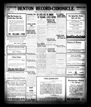 Denton Record-Chronicle. (Denton, Tex.), Vol. 18, No. 152, Ed. 1 Thursday, February 7, 1918